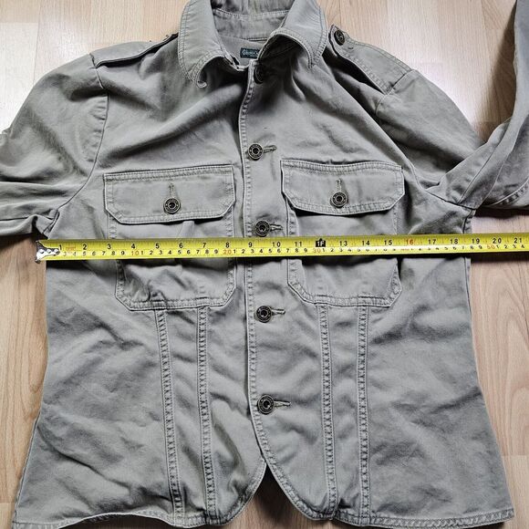 LAUREN JEANS CO. RALPH LAUREN‎ Jacket Womens Large DENIM LIGHT GREEN Western - Picture 7 of 10